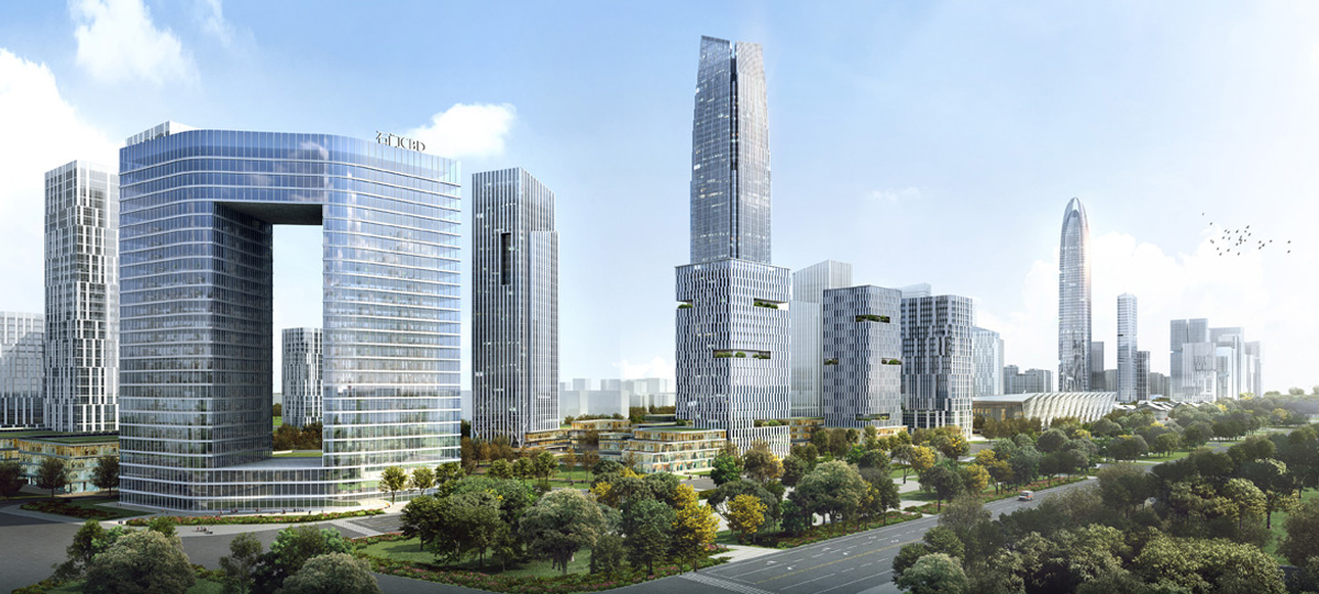 中央商務(wù)區(qū)金融商務(wù)北區(qū)將以5A甲級寫字樓聚集為群，南區(qū)將建設(shè)多功能為一體的綜合城市化辦公區(qū)域