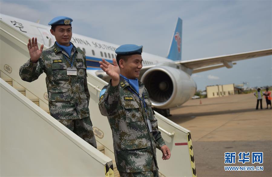 （國(guó)際）（2）中國(guó)駐南蘇丹維和步兵營(yíng)受傷戰(zhàn)士姚道祥、吳樂重返戰(zhàn)位