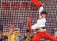 1月31日，演員在晚會(huì)上表演