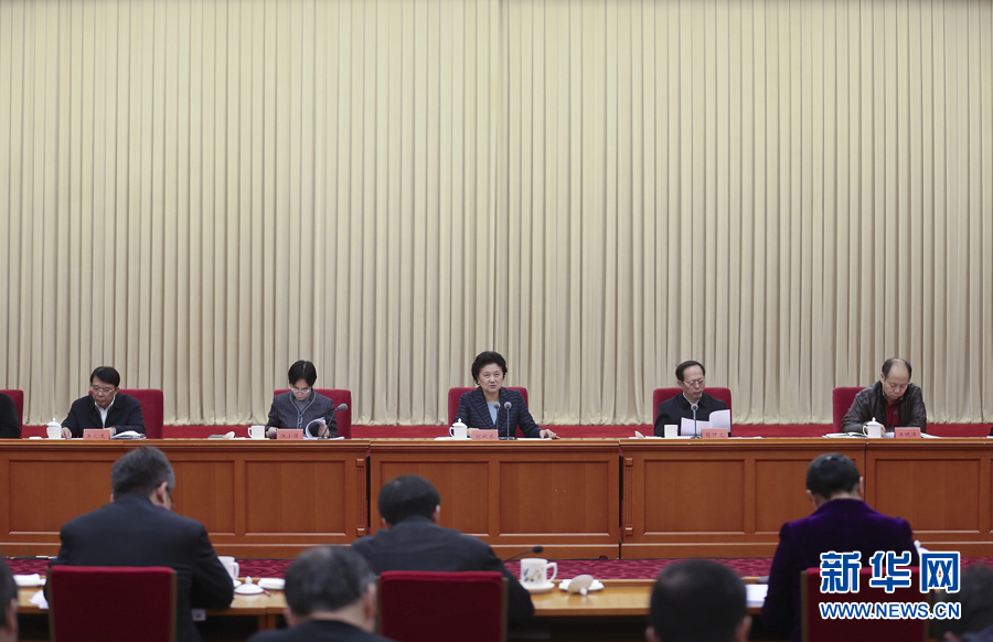 12月28日，中共中央政治局委員、國務(wù)院副總理劉延?xùn)|在北京出席體育工作座談會并講話。 新華社記者曹燦攝