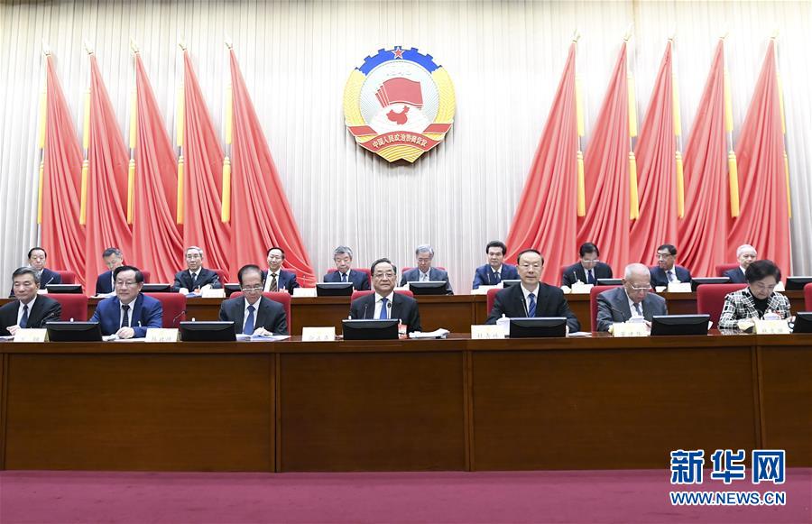 1月22日，政協(xié)第十二屆全國委員會常務委員會第二十四次會議在北京開幕。全國政協(xié)主席俞正聲出席開幕會。 新華社記者 燕雁 攝