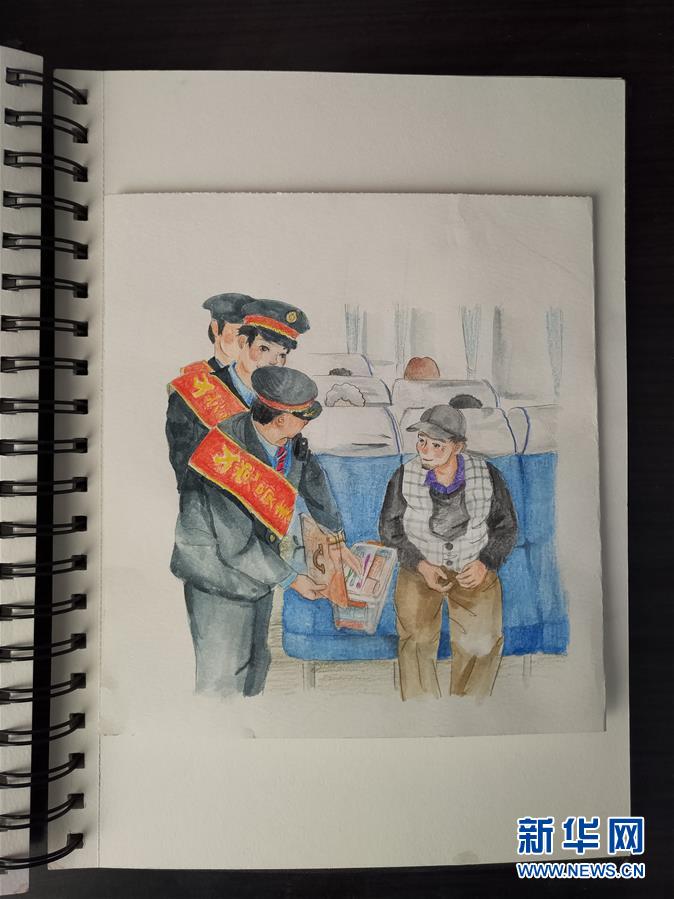 （新春走基層&middot;圖文互動(dòng)）（2）插畫里的春運(yùn)故事