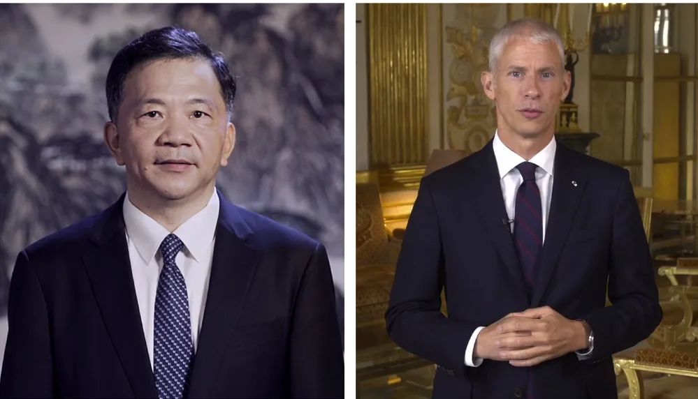 中宣部副部長，中央廣播電視總臺臺長、  總編輯慎海雄與法國文化部部長弗蘭克&middot;里斯特  共同宣布項目啟動