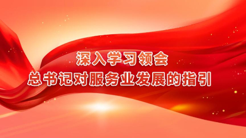 深入學(xué)習(xí)領(lǐng)會(huì)總書(shū)記對(duì)服務(wù)業(yè)發(fā)展的指引 