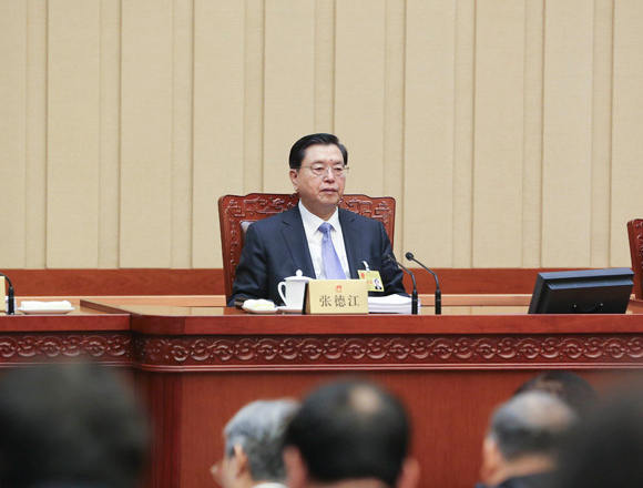 張德江出席人大常委會(huì)第十八次會(huì)議二次全會(huì)