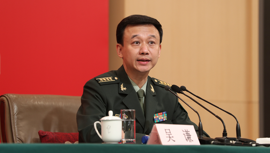 國防部新聞局局長、國防部新聞發(fā)言人吳謙大校介紹相關情況