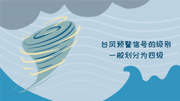科畫丨不同顏色臺(tái)風(fēng)預(yù)警的含義，你看懂了嗎？