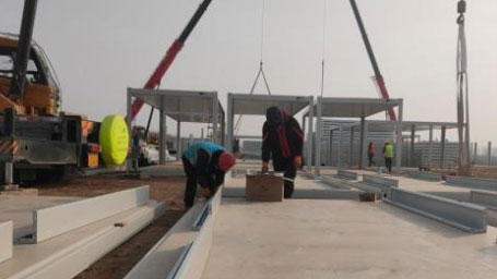 河北石家莊：新冠肺炎疫情防控&mdash;&mdash;新建集中隔離點正在緊張施工