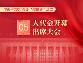 習近平2021兩會&ldquo;微鏡頭&rdquo;之二：3月5日 人代會開幕，出席大會