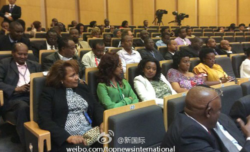 李克強(qiáng)即將在非盟總部發(fā)表演講，請柬&ldquo;一柬難求&rdquo;。圖片來源：&ldquo;新國際&rdquo;微博。