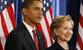 希拉里&ldquo;?；?rdquo;奧巴馬，現(xiàn)時而已？