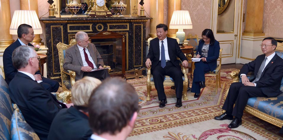 習(xí)近平會(huì)見英國工黨領(lǐng)袖科爾賓