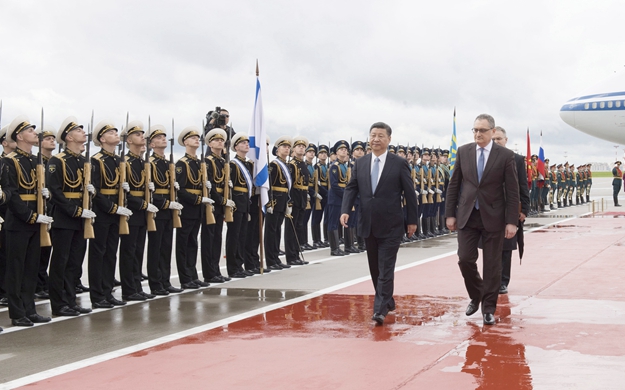 習(xí)近平抵達(dá)莫斯科開始對(duì)俄羅斯聯(lián)邦進(jìn)行國事訪問