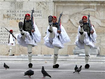 總統(tǒng)衛(wèi)隊&mdash;&mdash;雅典市中心的獨特風景